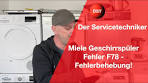 miele geschirrspüler f78