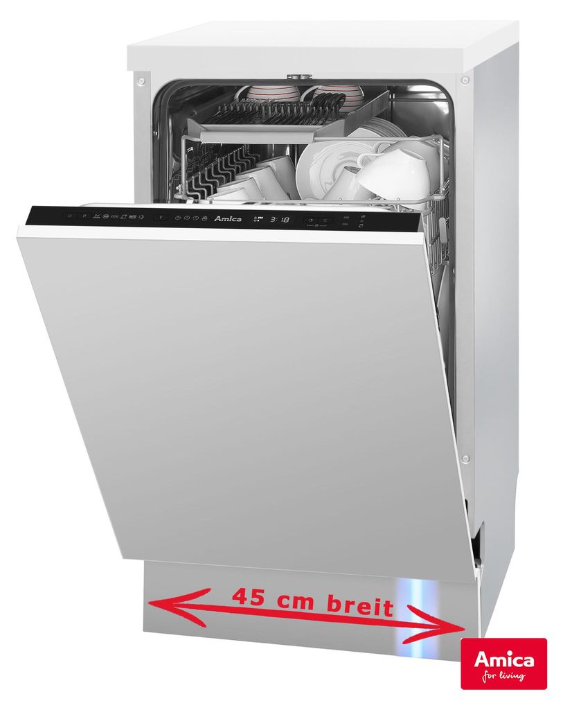 vollintegrierbarer geschirrspüler 45 cm breit
